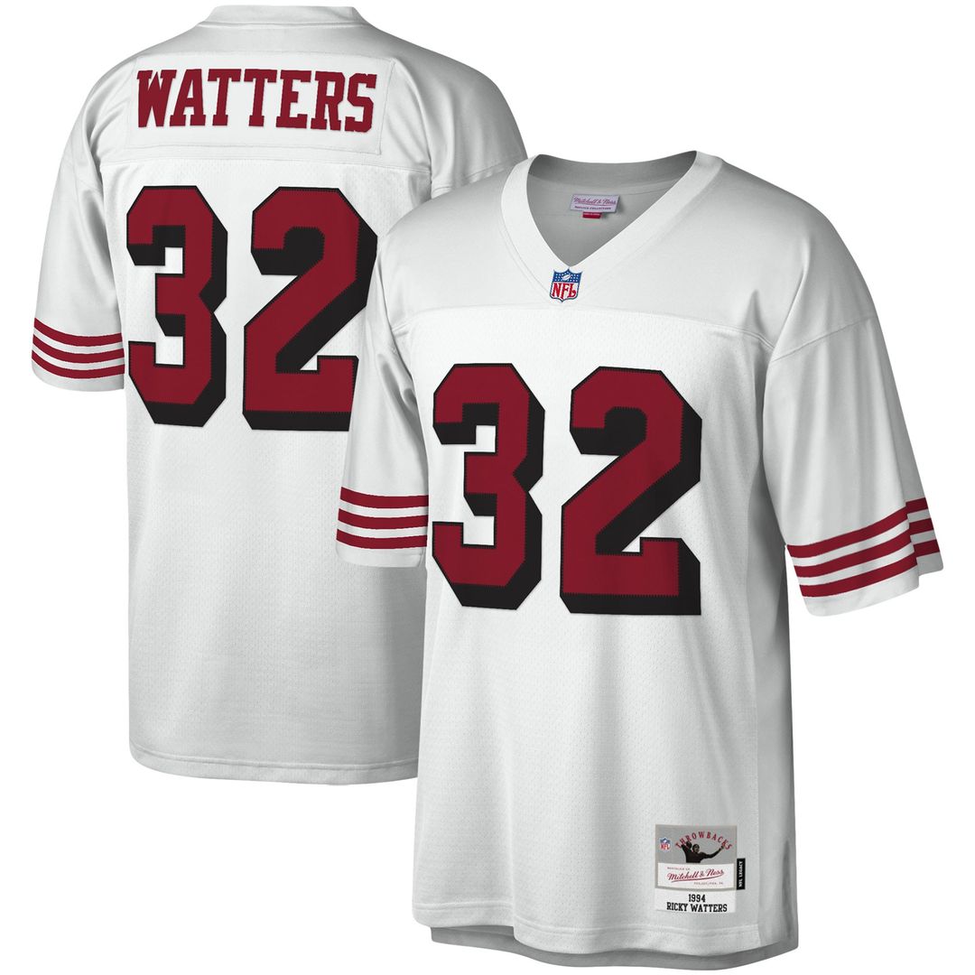 Ricky Watters San Francisco 49ers Mitchell & Ness Legacy Replica Jersey - White Official NFL Team Apparel Football Fan Gear