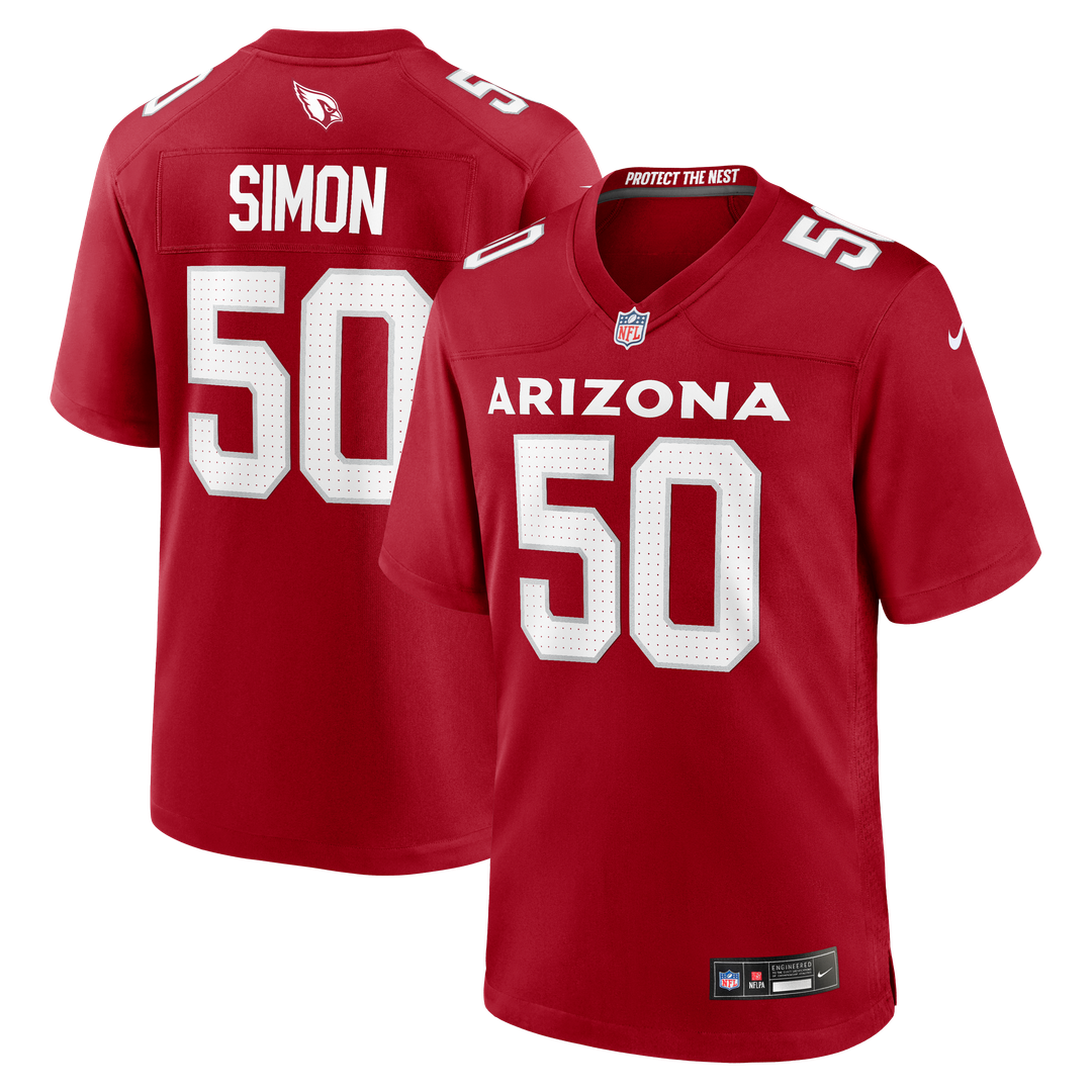 Cody Simon Arizona Cardinals Nike Team Game Jersey - Cardinal Official NFL Team Apparel Football Fan Gear