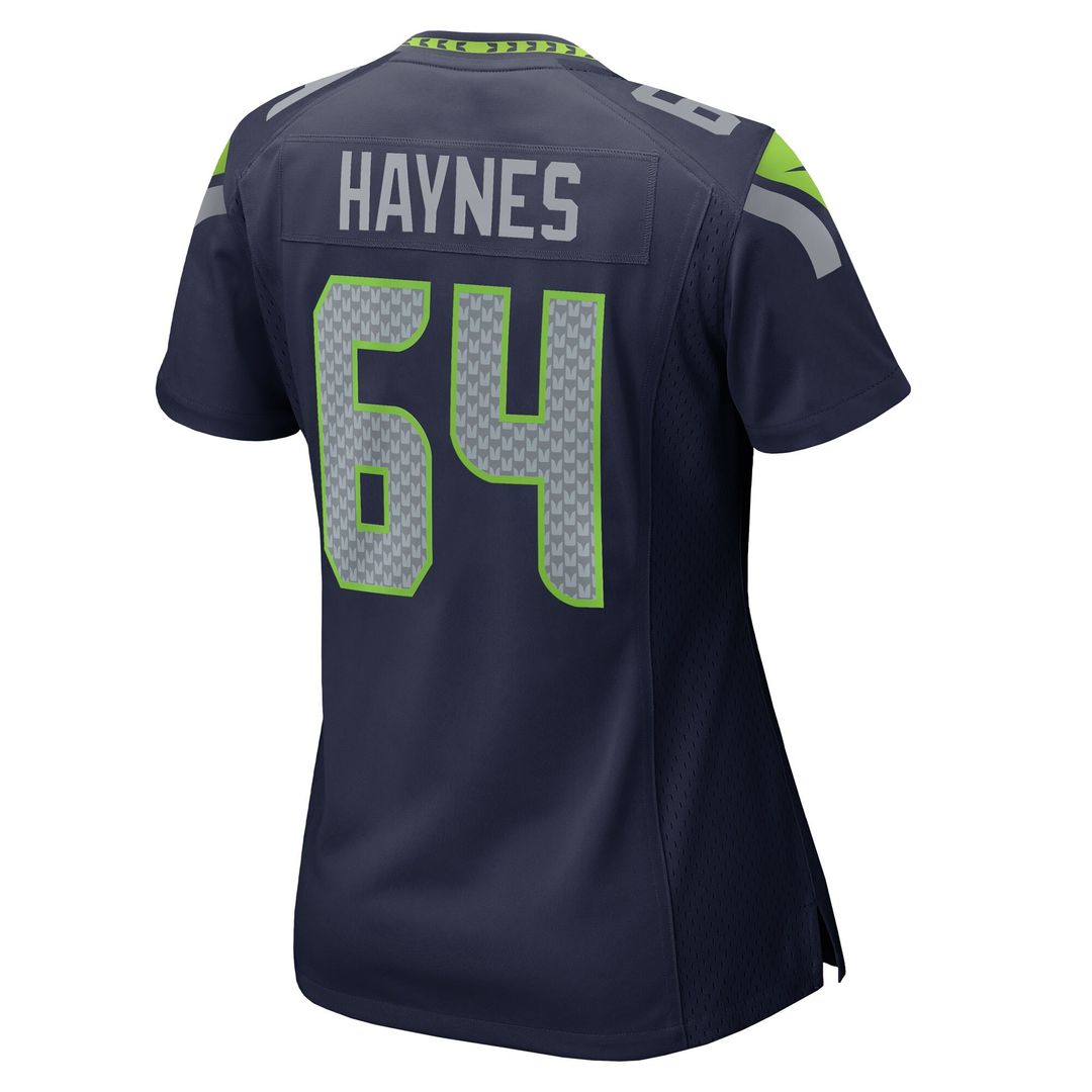Christian Haynes Seattle Seahawks Nike Women's Team Game Jersey - College Navy Official NFL Team Apparel Football Fan Gear