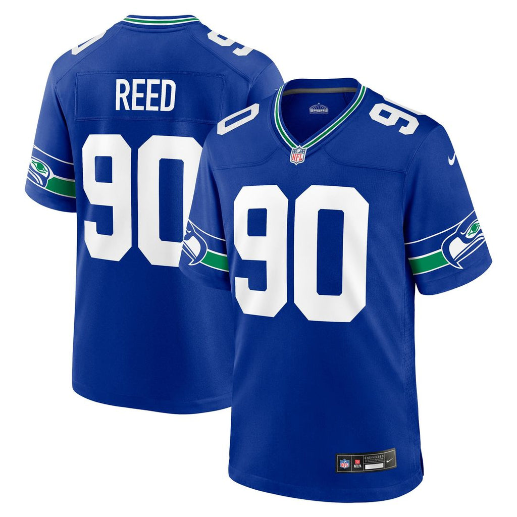 Jarran Reed Seattle Seahawks Nike Alternate Game Jersey - Royal Official NFL Team Apparel Football Fan Gear