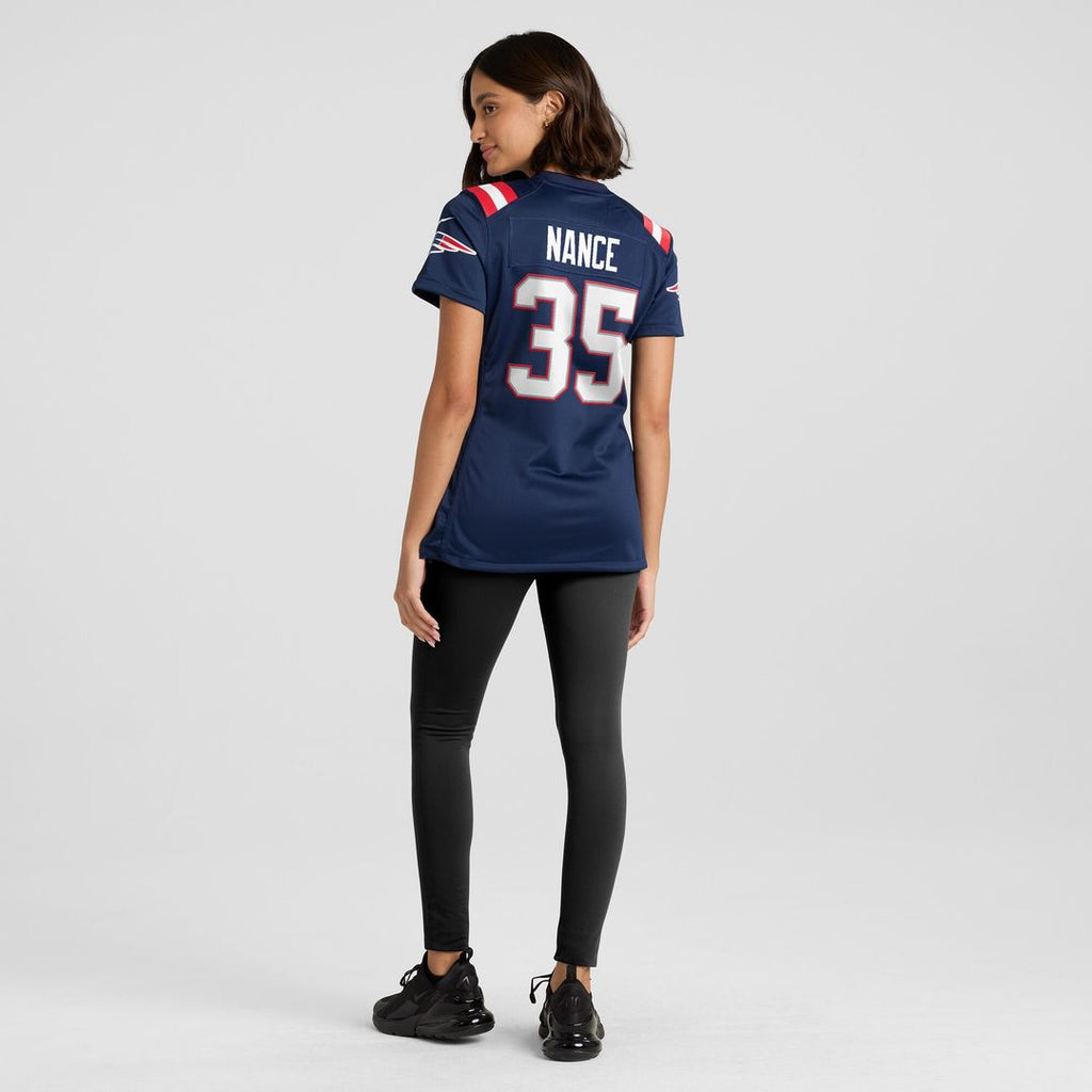 Jim Nance New England Patriots Nike Women's Retired Player Jersey - Navy Official NFL Team Apparel Football Fan Gear