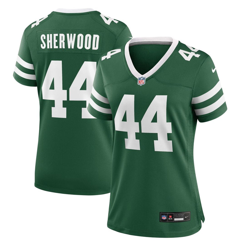 Jamien Sherwood New York Jets Nike Women's Game Jersey - Legacy Green Official NFL Team Apparel Football Fan Gear