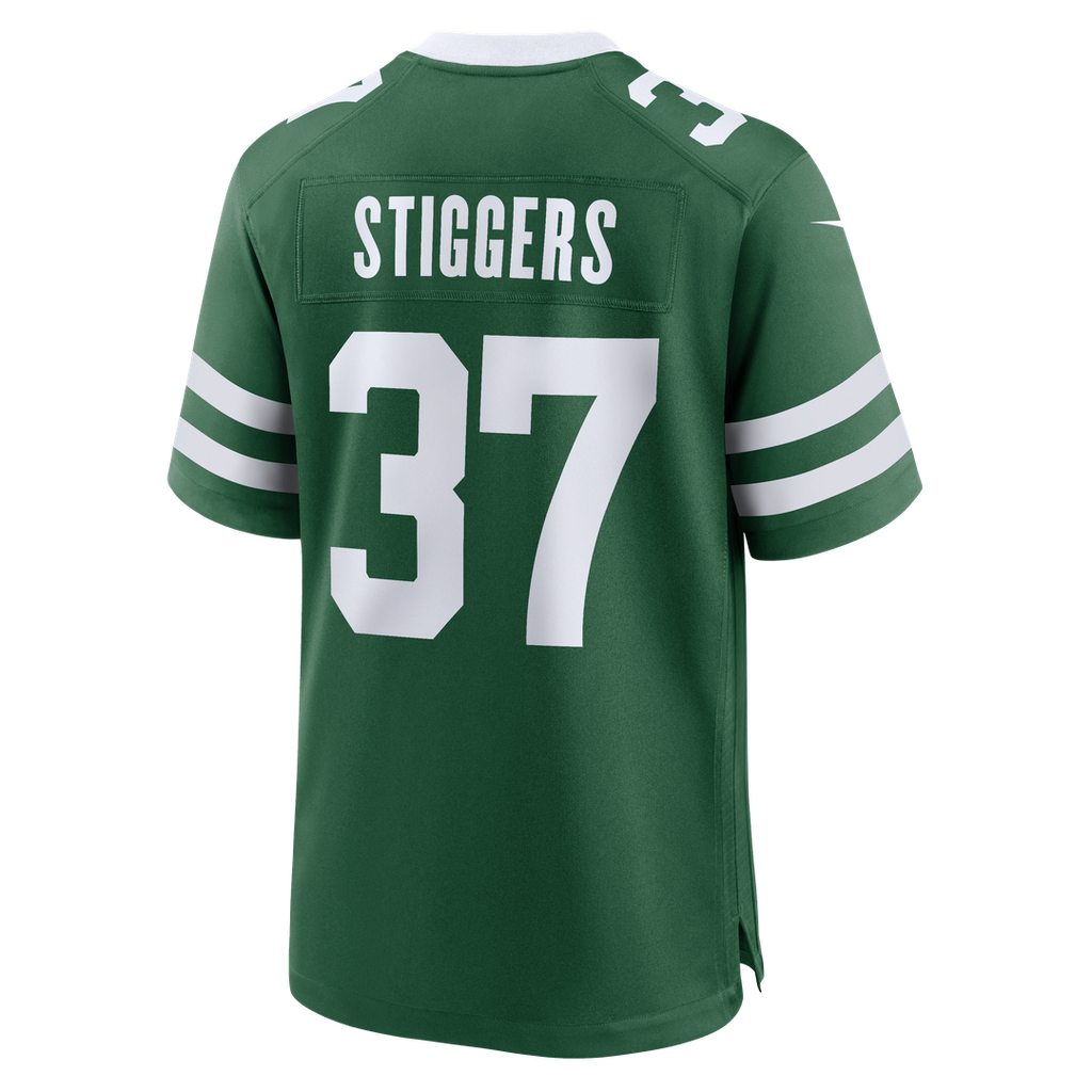 Qwan'tez Stiggers New York Jets Nike Team Game Jersey - Legacy Green Official NFL Team Apparel Football Fan Gear