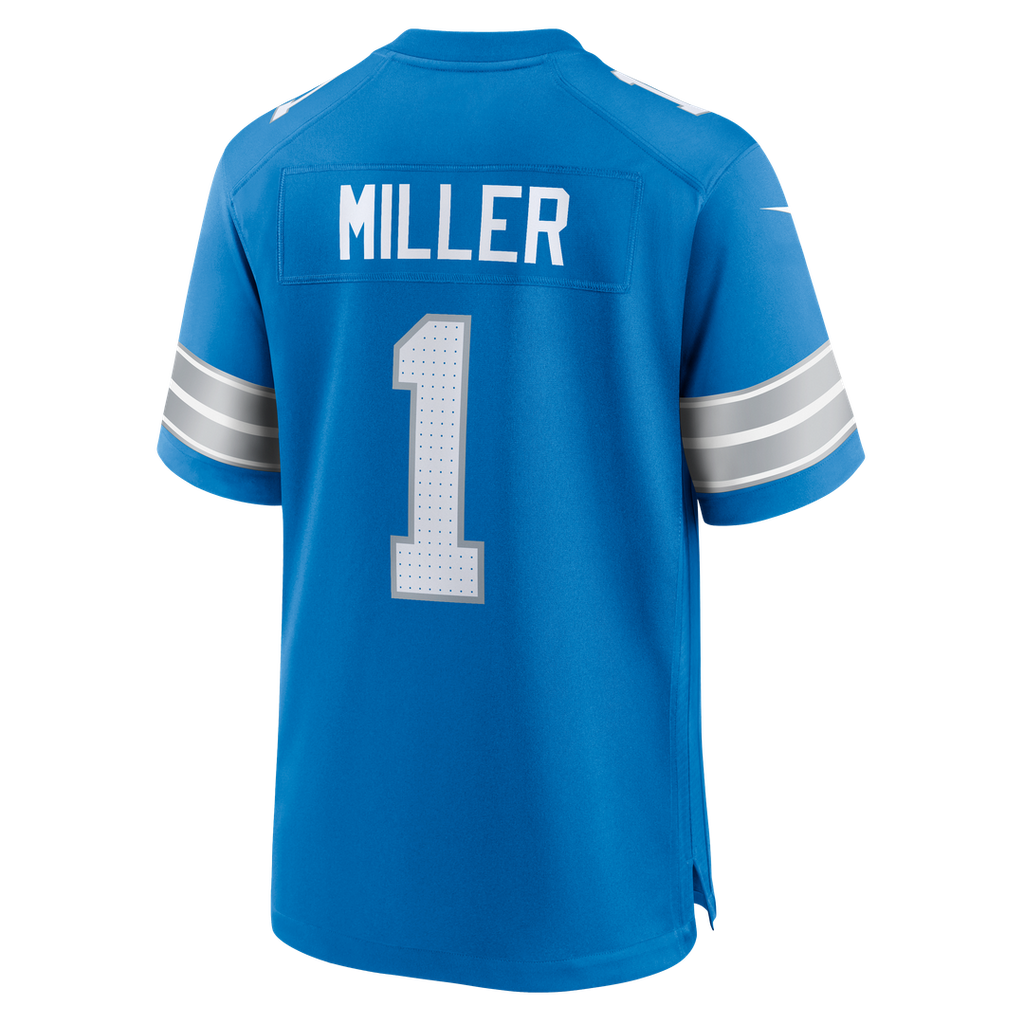 Blake Miller Detroit Lions Nike 2026 NFL Draft First Round Pick No. 17 Team Game Jersey - Blue Official NFL Team Apparel Football Fan Gear