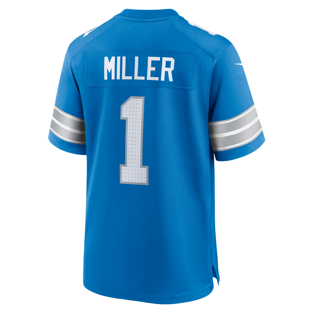 Blake Miller Detroit Lions Nike 2026 NFL Draft First Round Pick No. 17 Team Game Jersey - Blue Official NFL Team Apparel Football Fan Gear