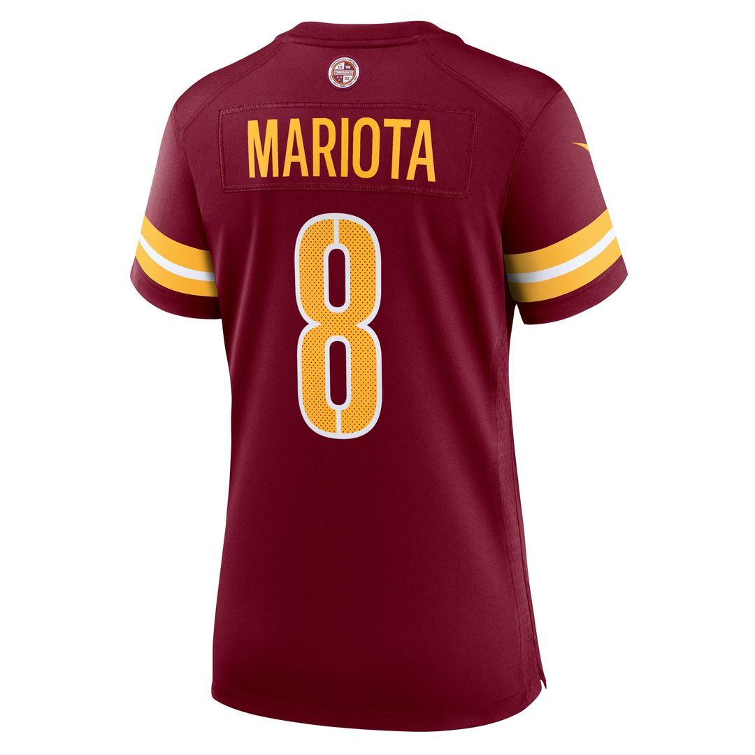 Marcus Mariota Washington Commanders Nike Women's Team Game Jersey - Burgundy Official NFL Team Apparel Football Fan Gear