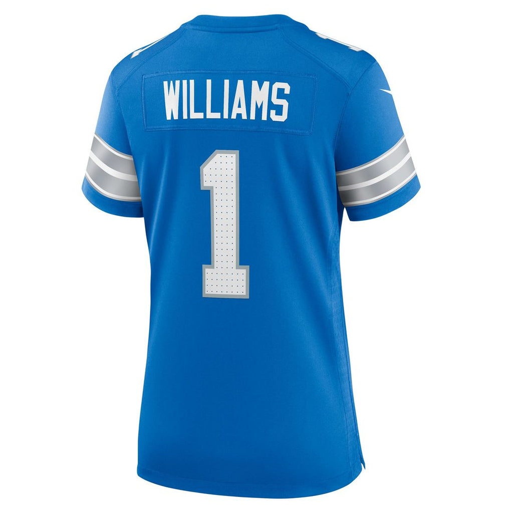 Jameson Williams Detroit Lions Nike Women's Game Player Jersey - Blue Official NFL Team Apparel Football Fan Gear