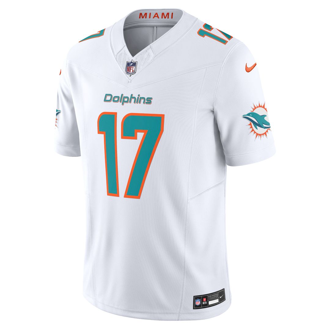Jaylen Waddle Miami Dolphins Nike Vapor F.U.S.E. Limited Jersey - White Official NFL Team Apparel Football Fan Gear