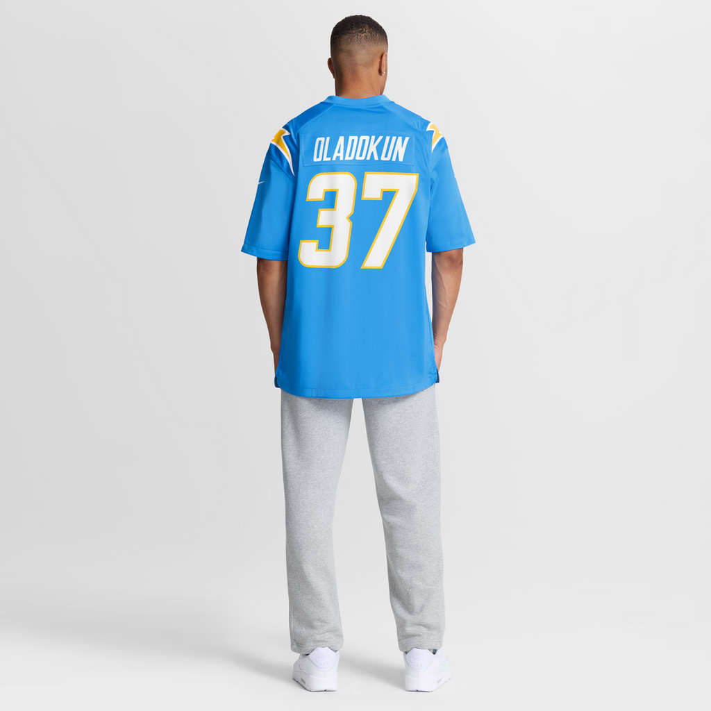 Jordan Oladokun Los Angeles Chargers Nike Team Game Jersey - Powder Blue Official NFL Team Apparel Football Fan Gear