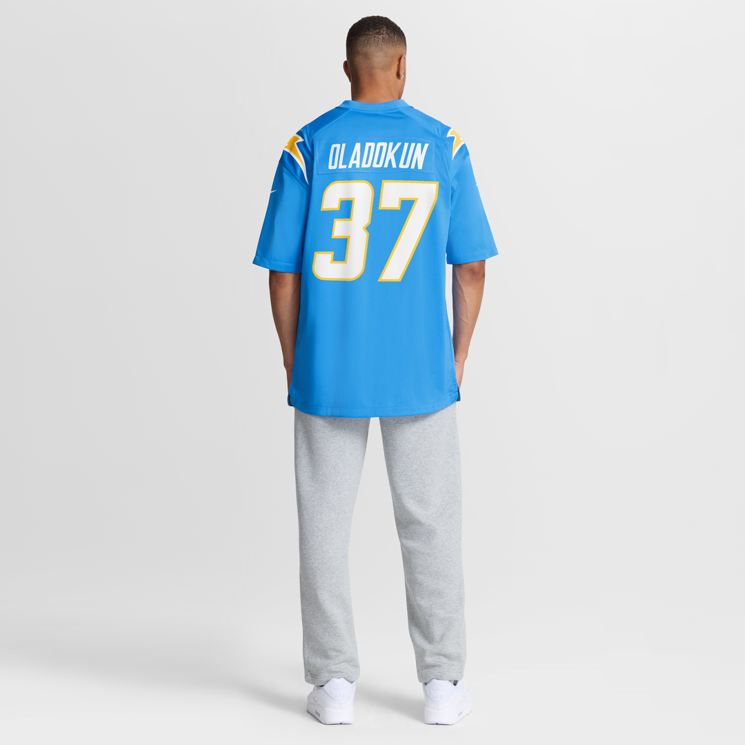 Jordan Oladokun Los Angeles Chargers Nike Team Game Jersey - Powder Blue Official NFL Team Apparel Football Fan Gear