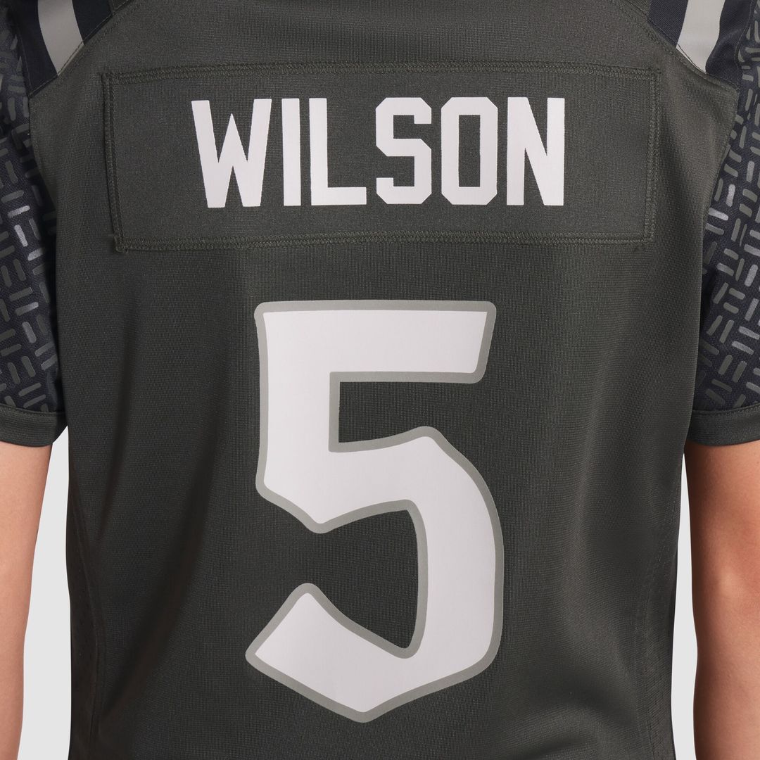 Garrett Wilson New York Jets Nike Women's 2025 Rivalries Collection Game Jersey - Gotham Green Official NFL Team Apparel Football Fan Gear