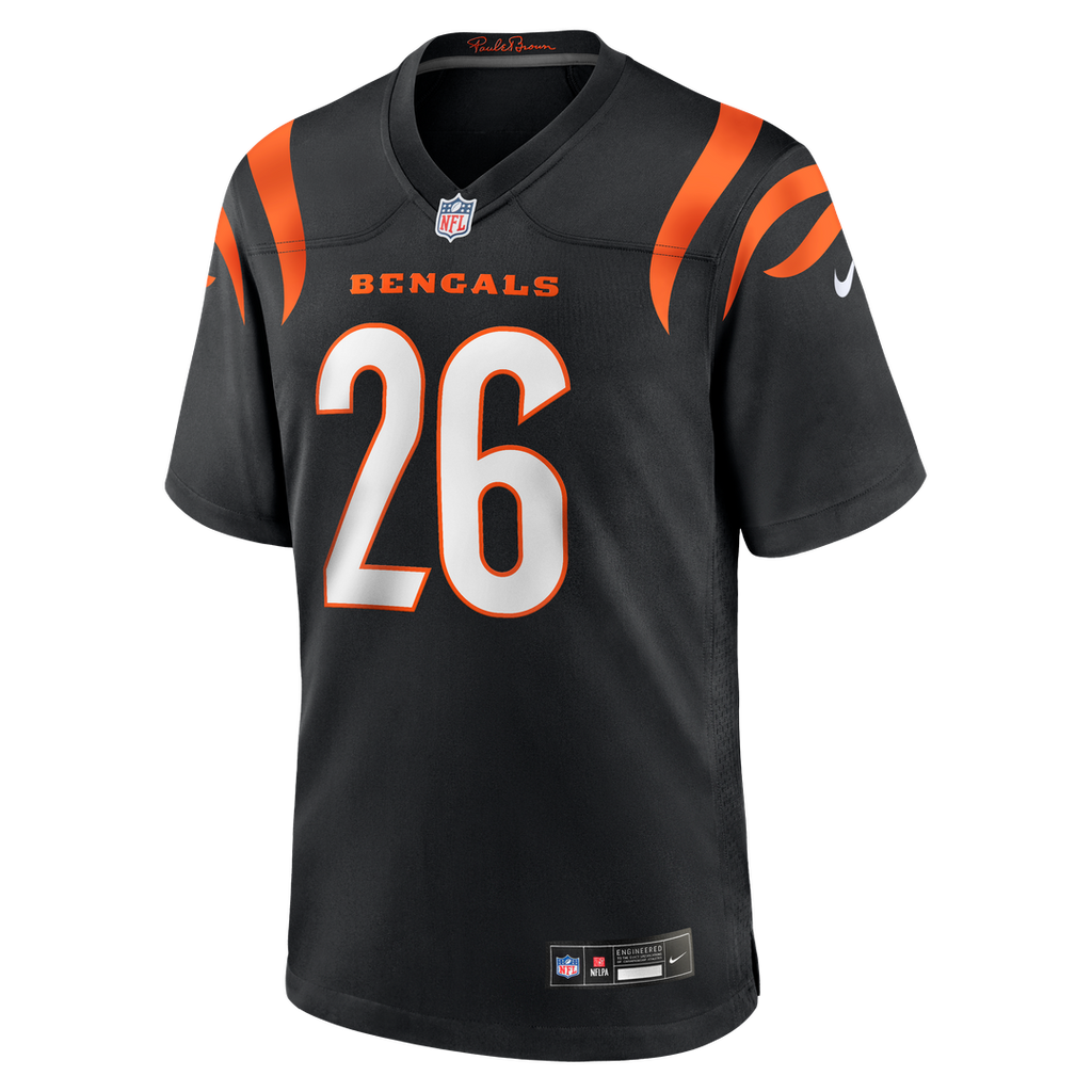 Ja'Sir Taylor Cincinnati Bengals Nike Team Game Jersey - Black Official NFL Team Apparel Football Fan Gear