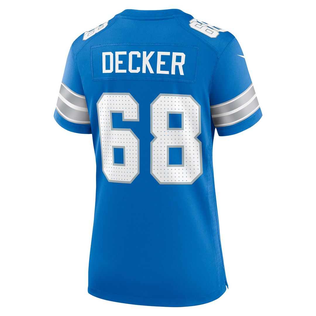 Taylor Decker Detroit Lions Nike Women's Team Game Jersey - Blue Official NFL Team Apparel Football Fan Gear