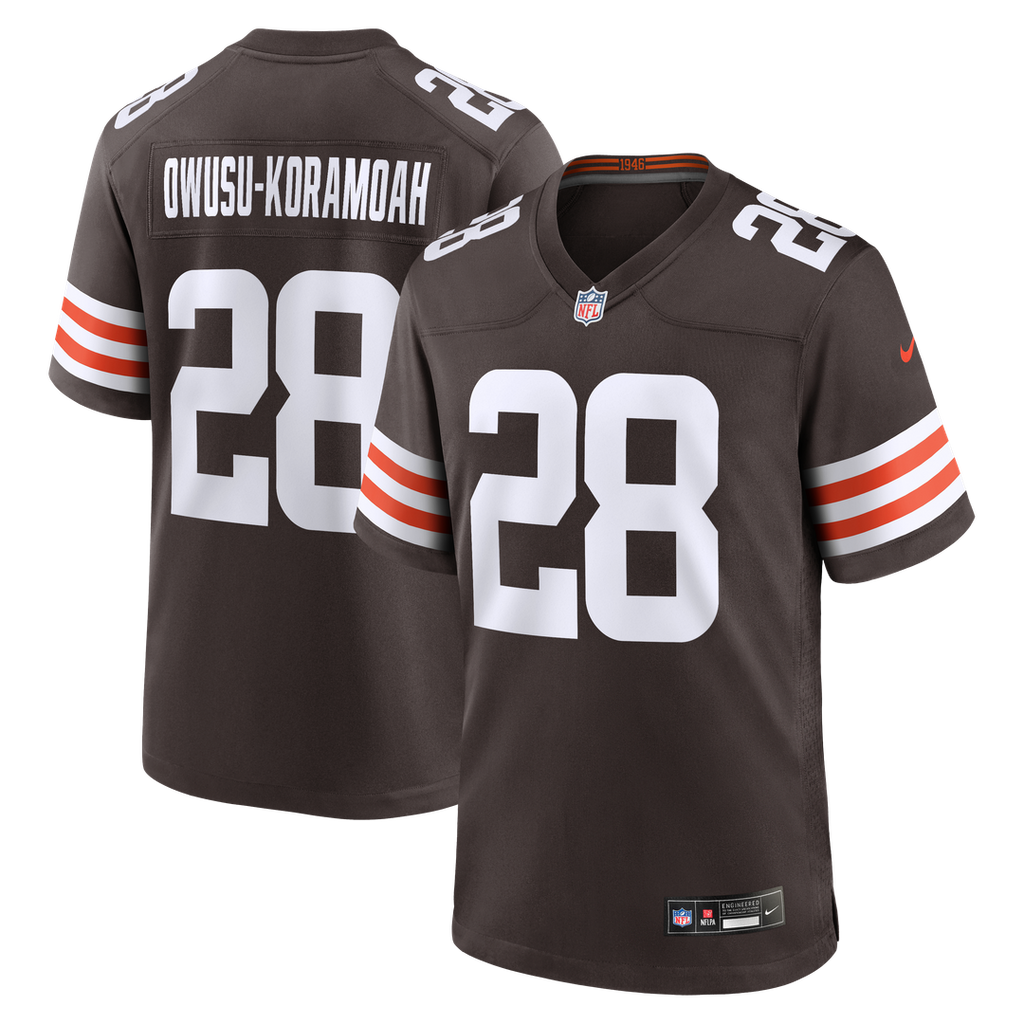 Jeremiah Owusu-Koramoah Cleveland Browns Nike Game Player Jersey - Brown Official NFL Team Apparel Football Fan Gear