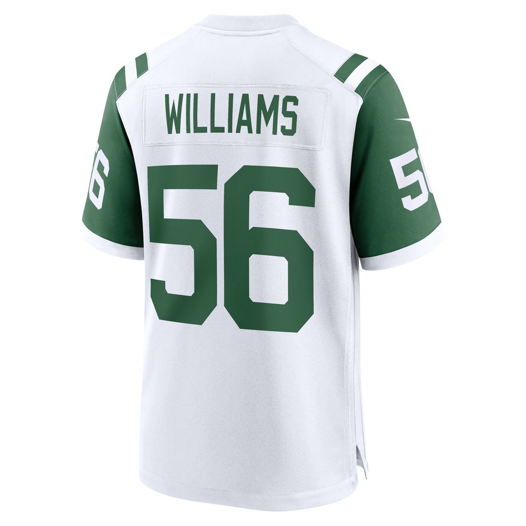 Quincy Williams New York Jets Nike Alternate Game Jersey - White Official NFL Team Apparel Football Fan Gear