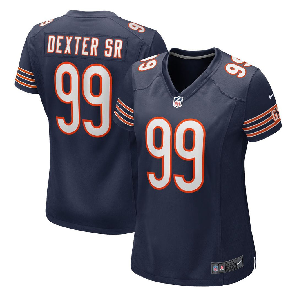 Gervon Dexter Sr. Chicago Bears Nike Women's Game Jersey - Navy Official NFL Team Apparel Football Fan Gear