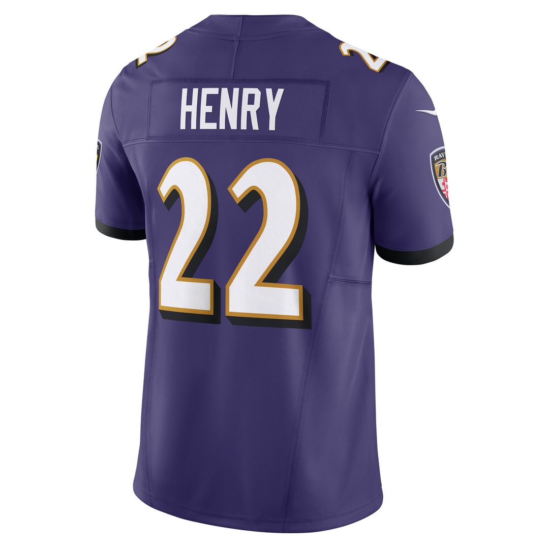 Derrick Henry Baltimore Ravens Nike Vapor F.U.S.E. Limited Jersey - Purple Official NFL Team Apparel Football Fan Gear