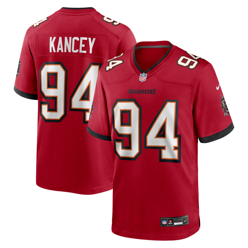 Calijah Kancey Tampa Bay Buccaneers Nike Game Jersey - Red Official NFL Team Apparel Football Fan Gear