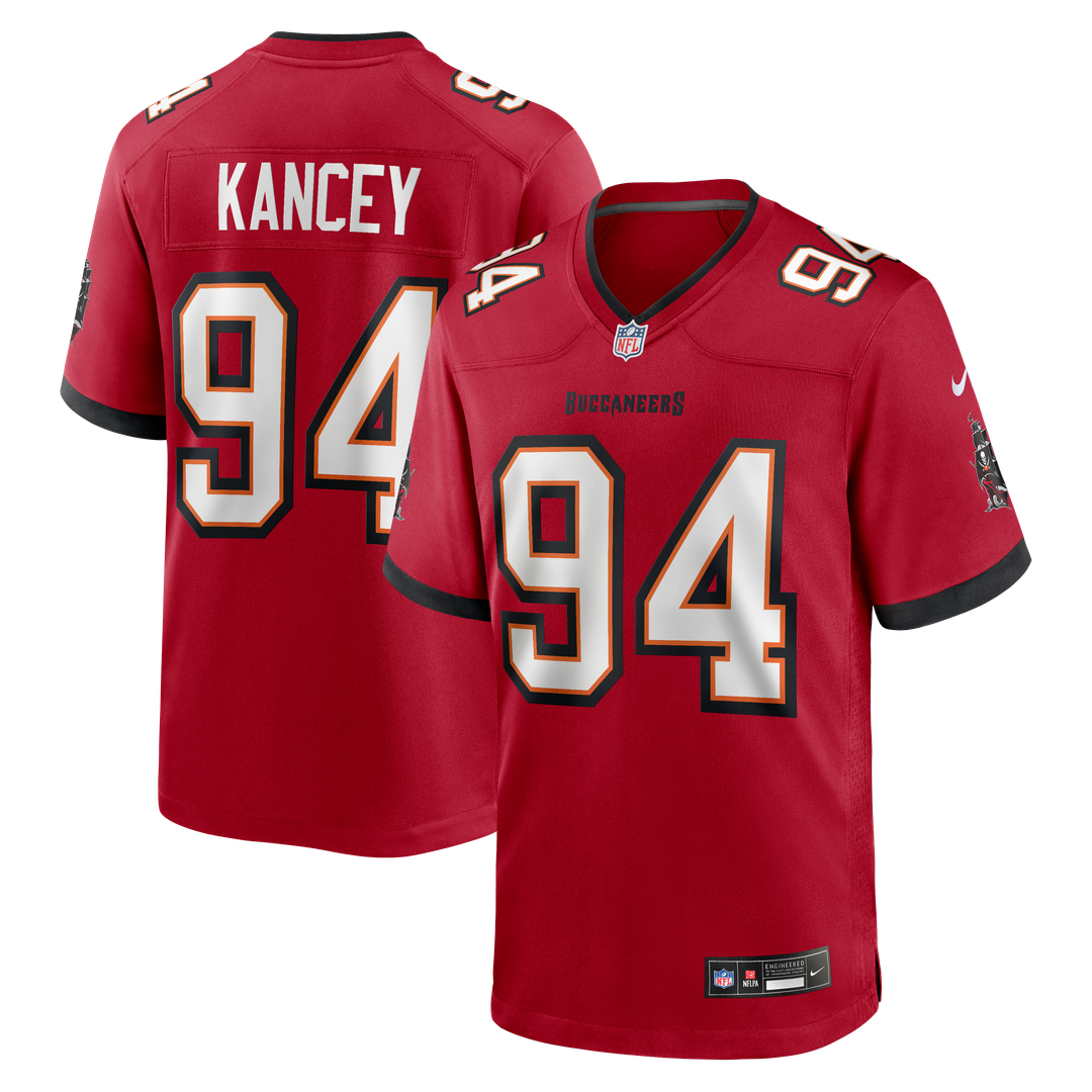 Calijah Kancey Tampa Bay Buccaneers Nike Game Jersey - Red Official NFL Team Apparel Football Fan Gear