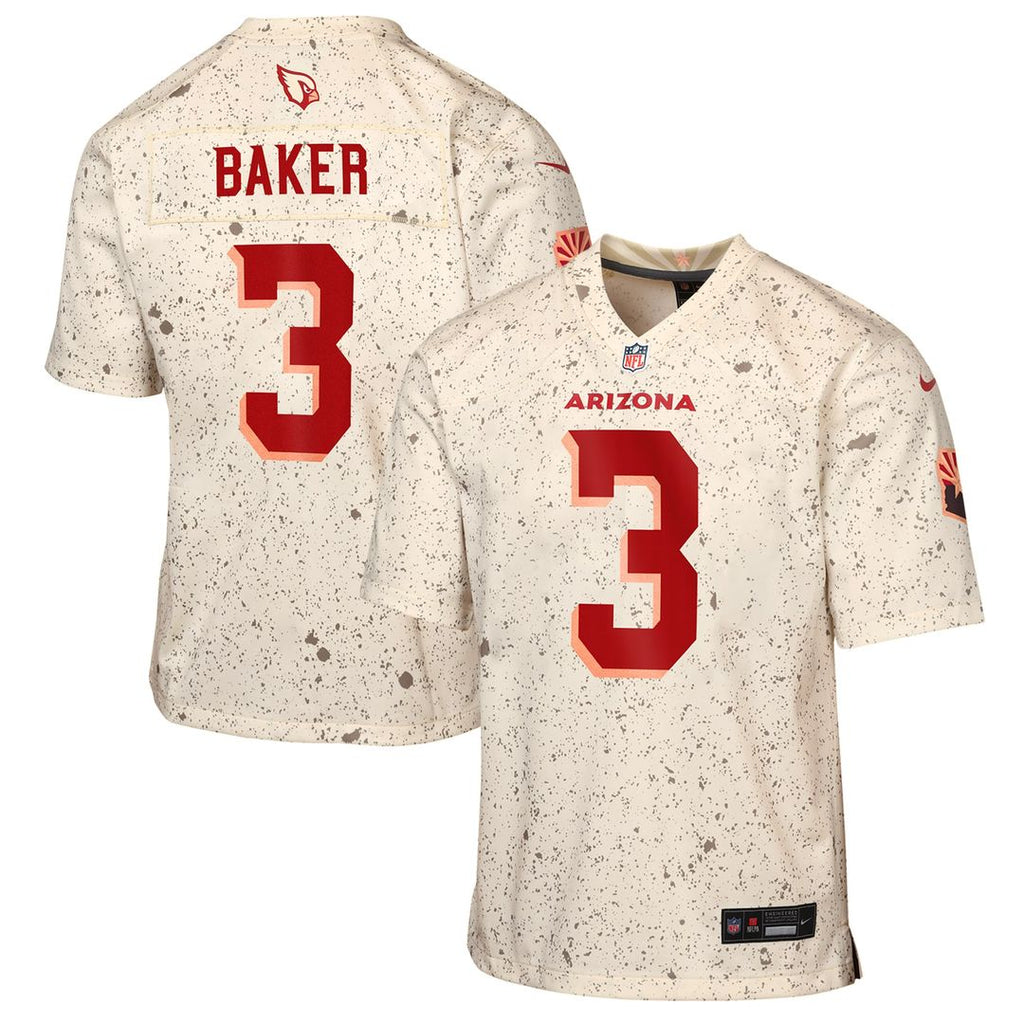 Budda Baker Arizona Cardinals Nike Youth 2025 Rivalries Collection Game Jersey - Natural Official NFL Team Apparel Football Fan Gear