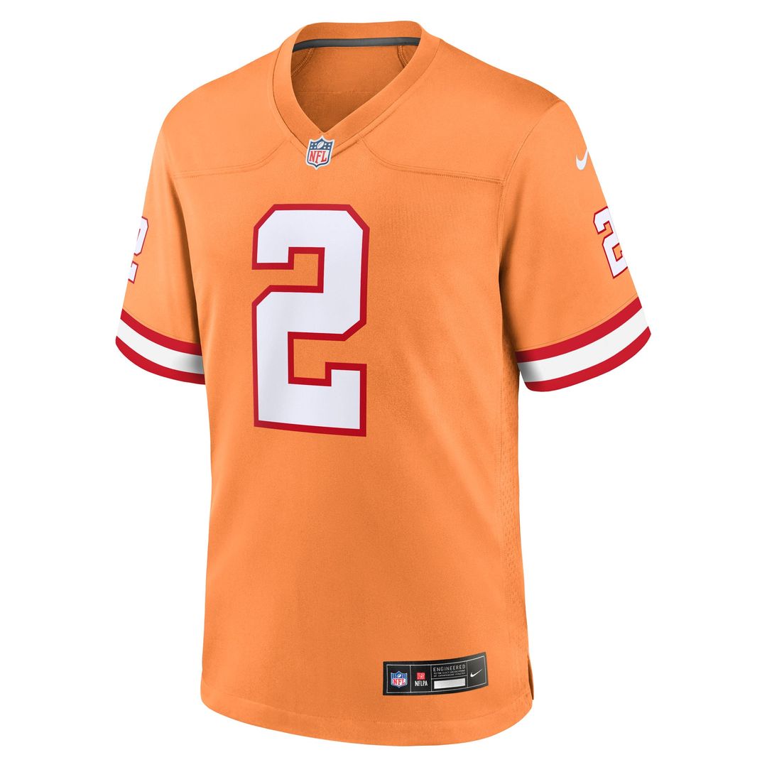 Emeka Egbuka Tampa Bay Buccaneers Nike Alternate Game Player Jersey - Pewter Official NFL Team Apparel Football Fan Gear