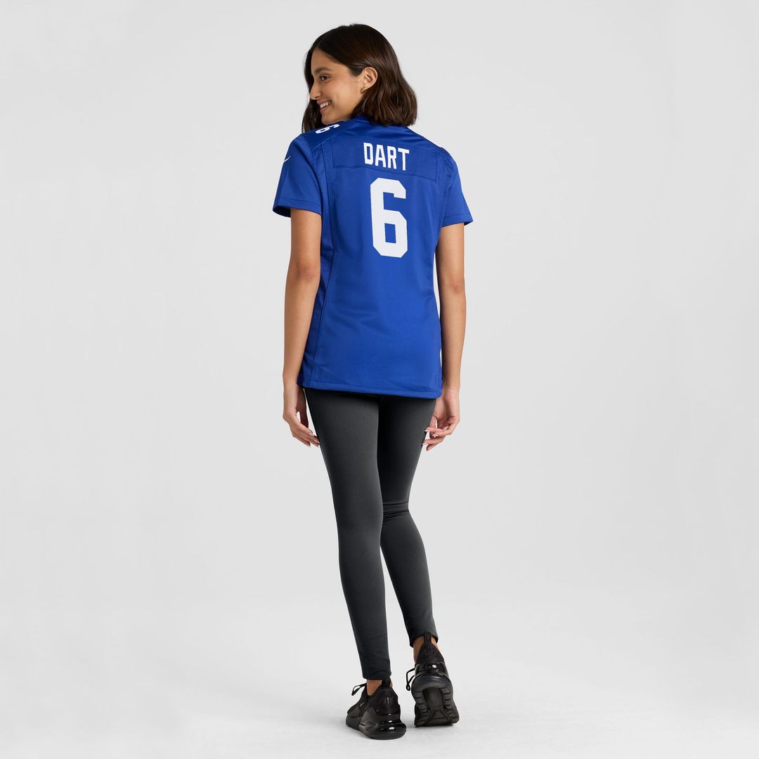 Jaxson Dart New York Giants Nike Women's Team Game Jersey - Royal Official NFL Team Apparel Football Fan Gear