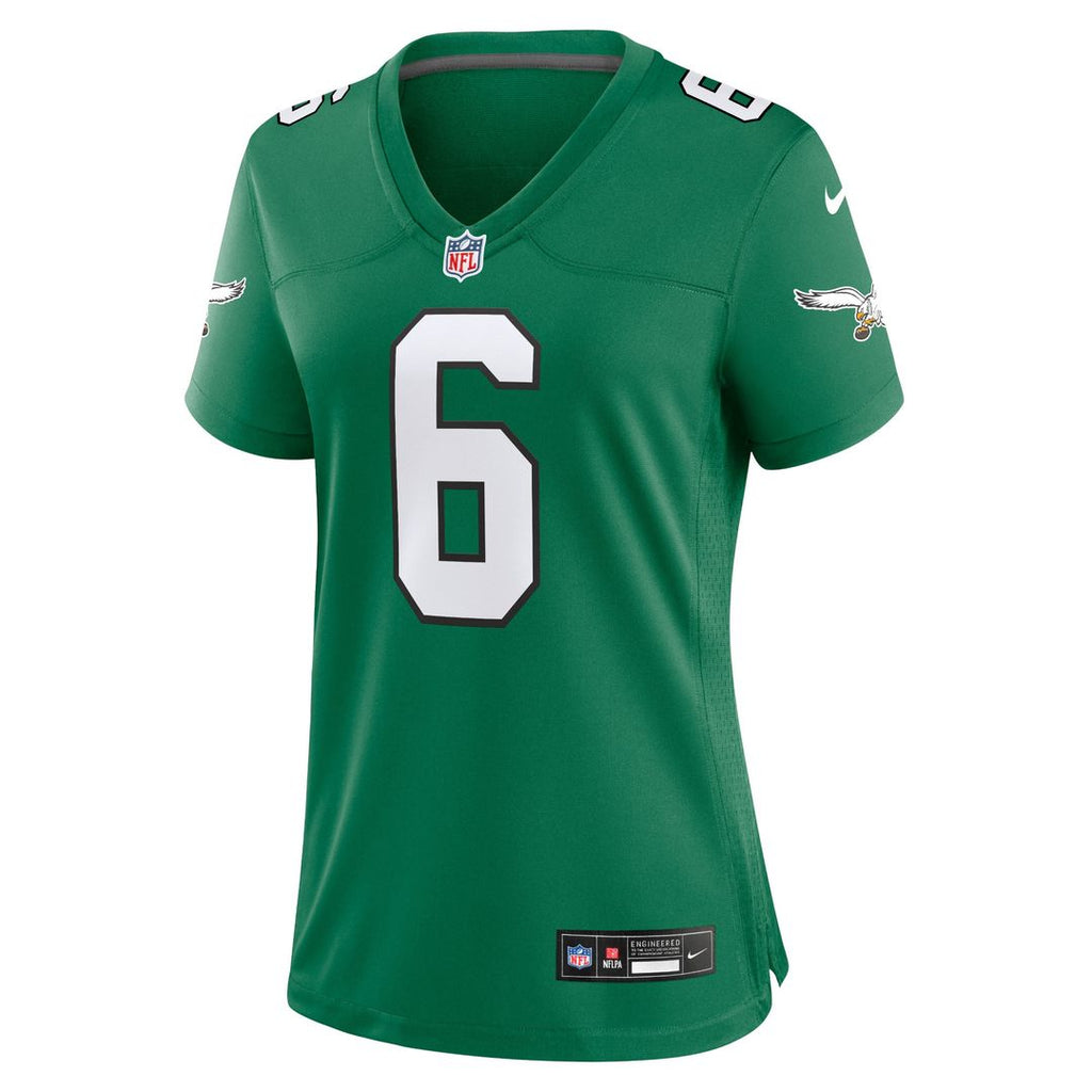 DeVonta Smith Philadelphia Eagles Nike Women's Player Jersey - Kelly Green Official NFL Team Apparel Football Fan Gear