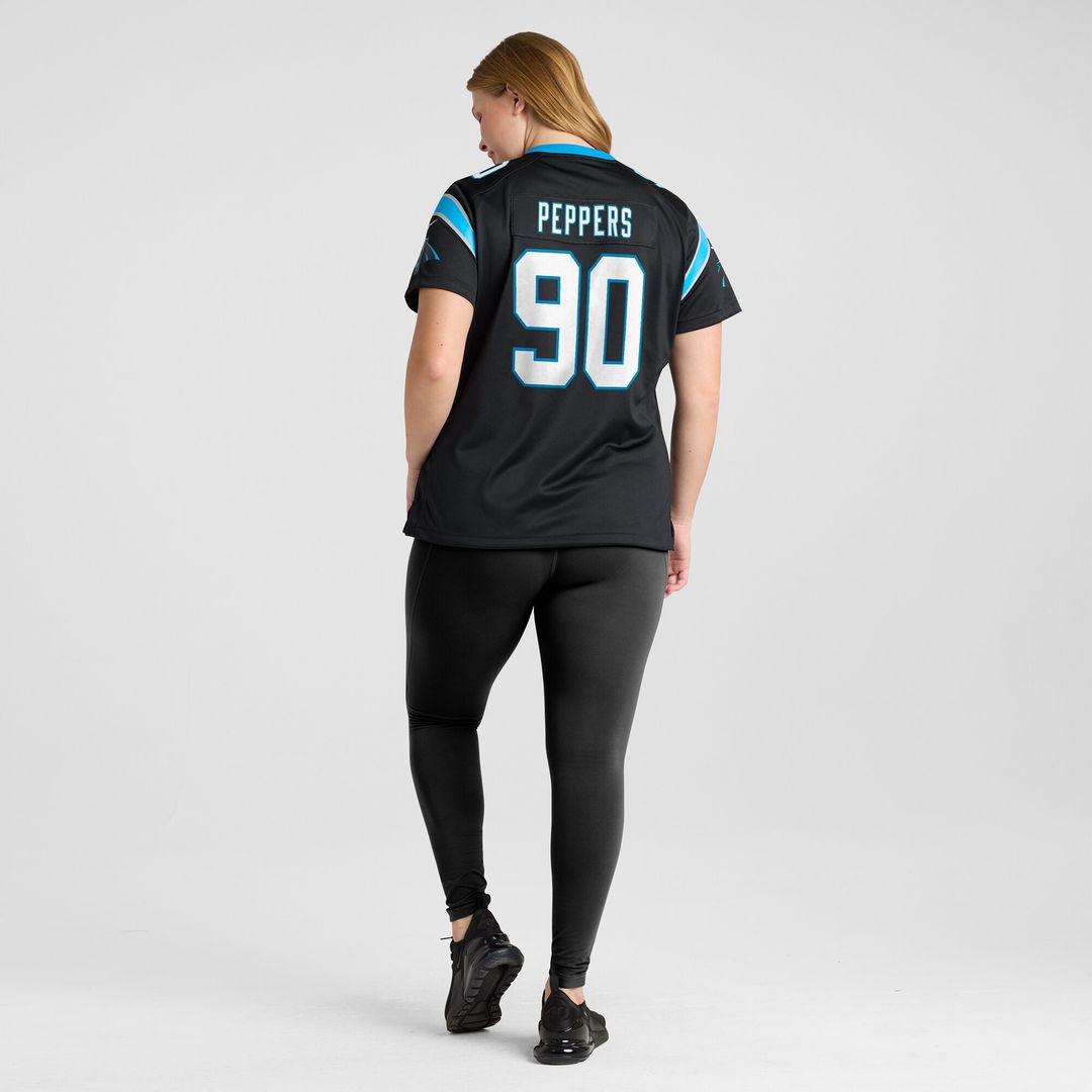 Julius Peppers Carolina Panthers Nike Women's Retired Player Game Jersey - Black Official NFL Team Apparel Football Fan Gear