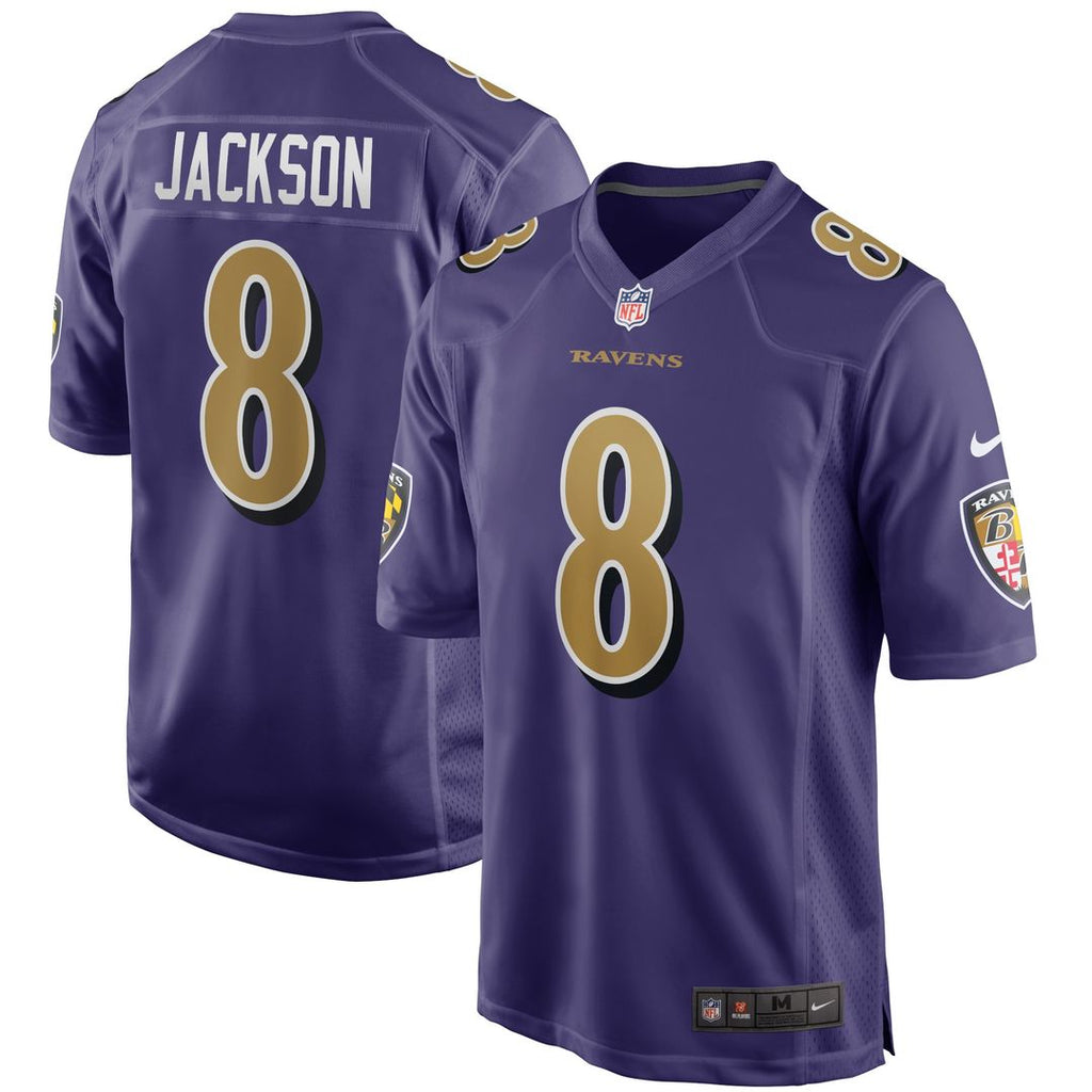 Lamar Jackson Baltimore Ravens Nike Alternate Game Jersey - Purple Official NFL Team Apparel Football Fan Gear