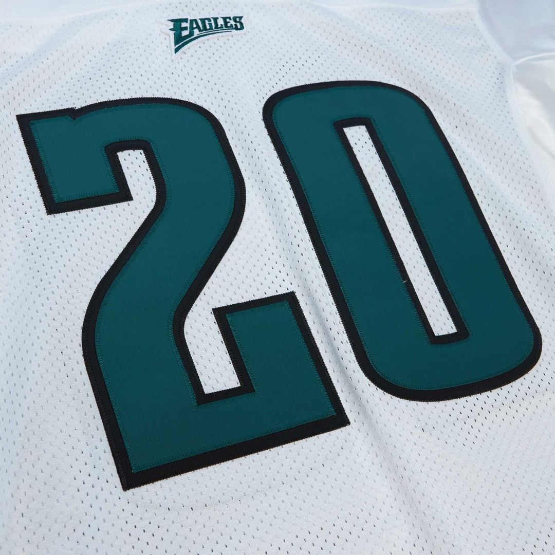 Brian Dawkins Philadelphia Eagles 1996 Mitchell & Ness Authentic Throwback Retired Player Jersey - White Official NFL Team Apparel Football Fan Gear