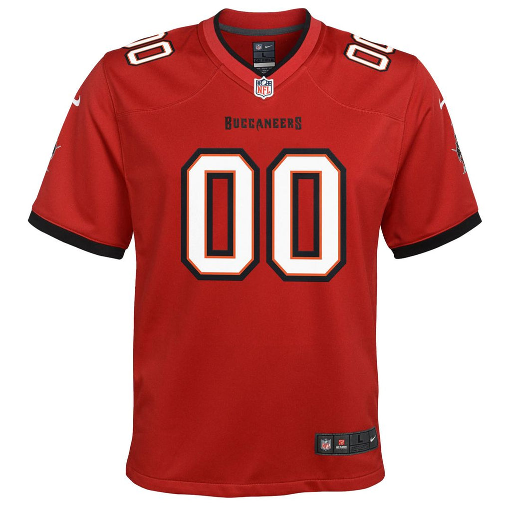 Nike Tampa Bay Buccaneers Youth Custom Game Jersey - Red Official NFL Team Apparel Football Fan Gear