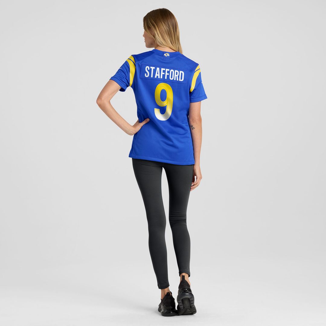 Matthew Stafford Los Angeles Rams Nike Women's Game Jersey - Royal Official NFL Team Apparel Football Fan Gear