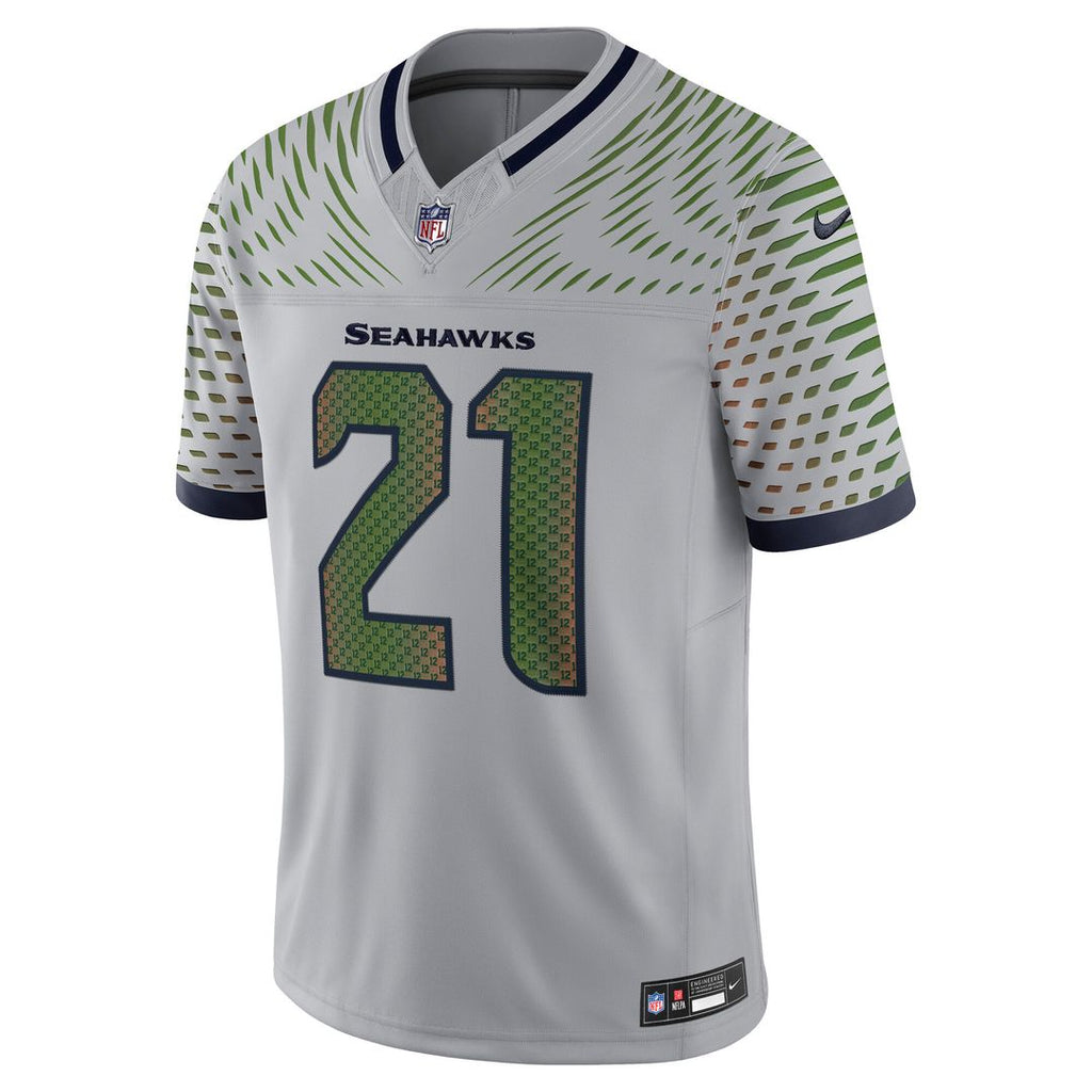 Devon Witherspoon Seattle Seahawks Nike 2025 Rivalries Collection Stitched Limited Jersey - Wolf Gray Official NFL Team Apparel Football Fan Gear