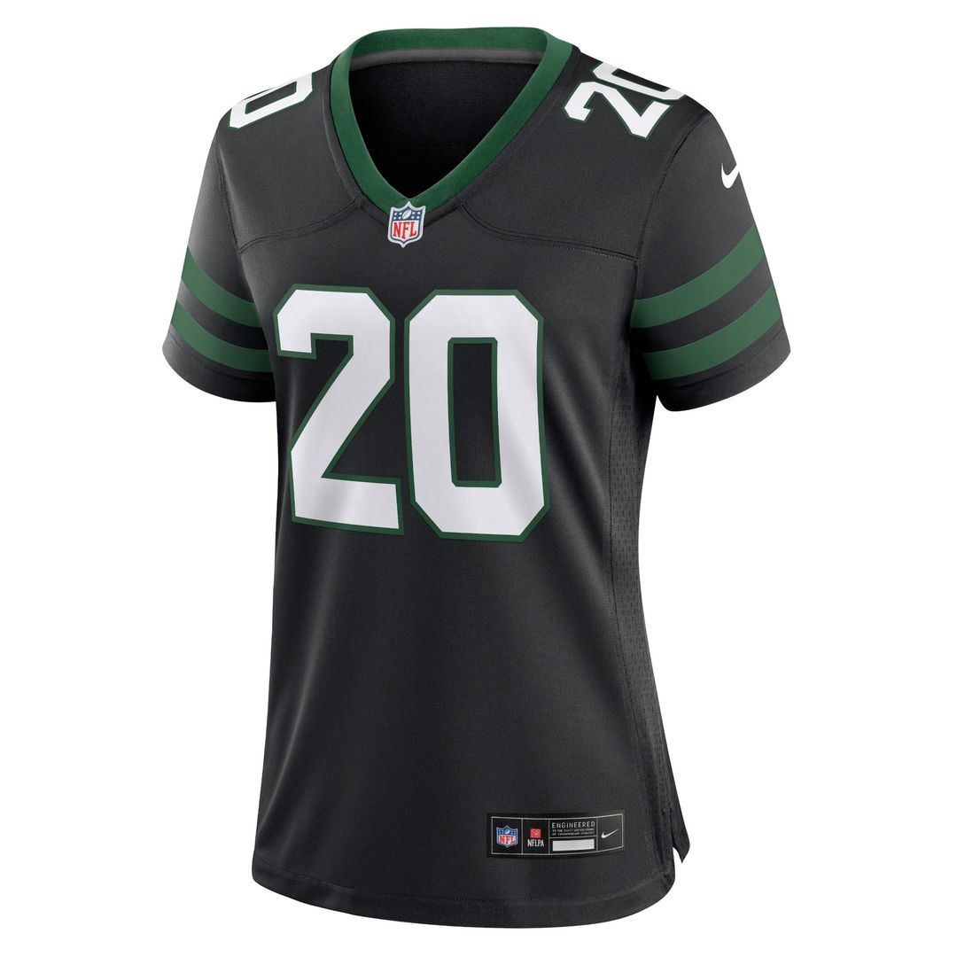 Breece Hall New York Jets Nike Women's Alternate Game Jersey - Legacy Black Official NFL Team Apparel Football Fan Gear