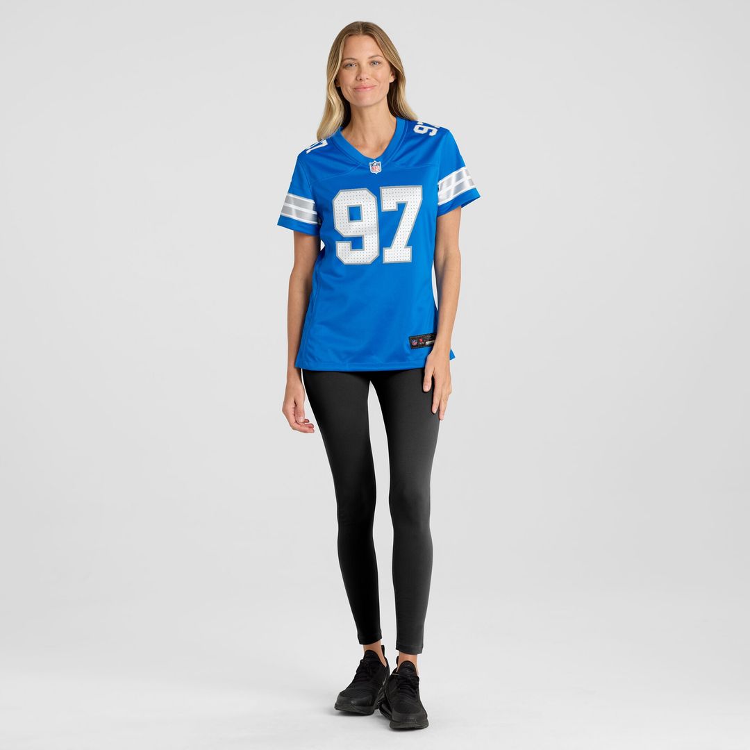 Aidan Hutchinson Detroit Lions Nike Women's Game Jersey - Blue Official NFL Team Apparel Football Fan Gear