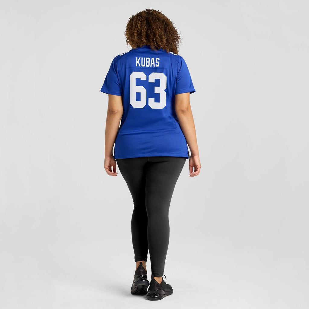 Jake Kubas New York Giants Nike Women's Game Jersey - Royal Official NFL Team Apparel Football Fan Gear