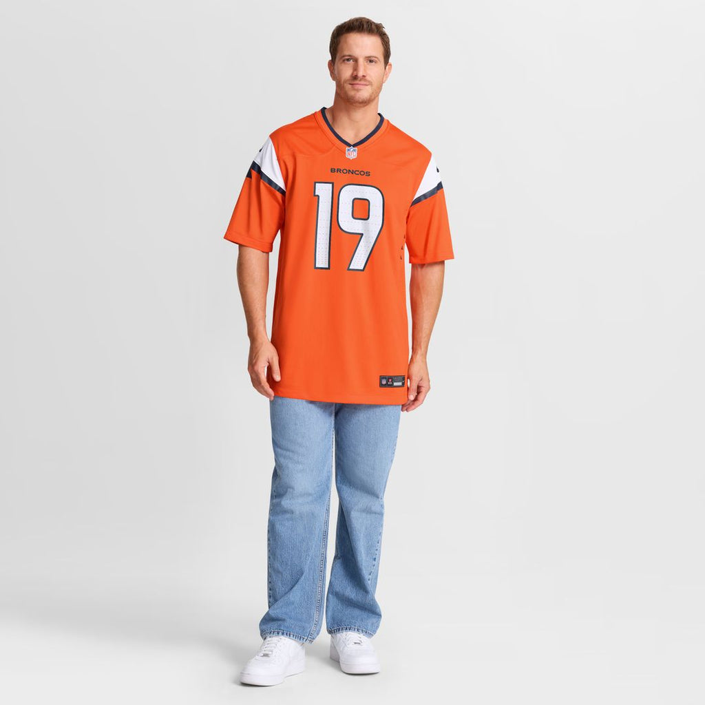 Marvin Mims Jr Denver Broncos Nike Team Game Jersey - Orange Official NFL Team Apparel Football Fan Gear