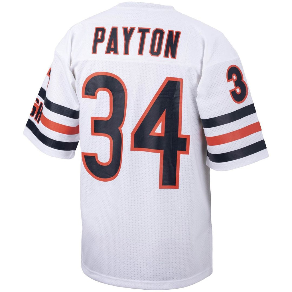 Walter Payton Chicago Bears Mitchell & Ness Big & Tall 1985 Retired Player Replica Jersey - White Official NFL Team Apparel Football Fan Gear