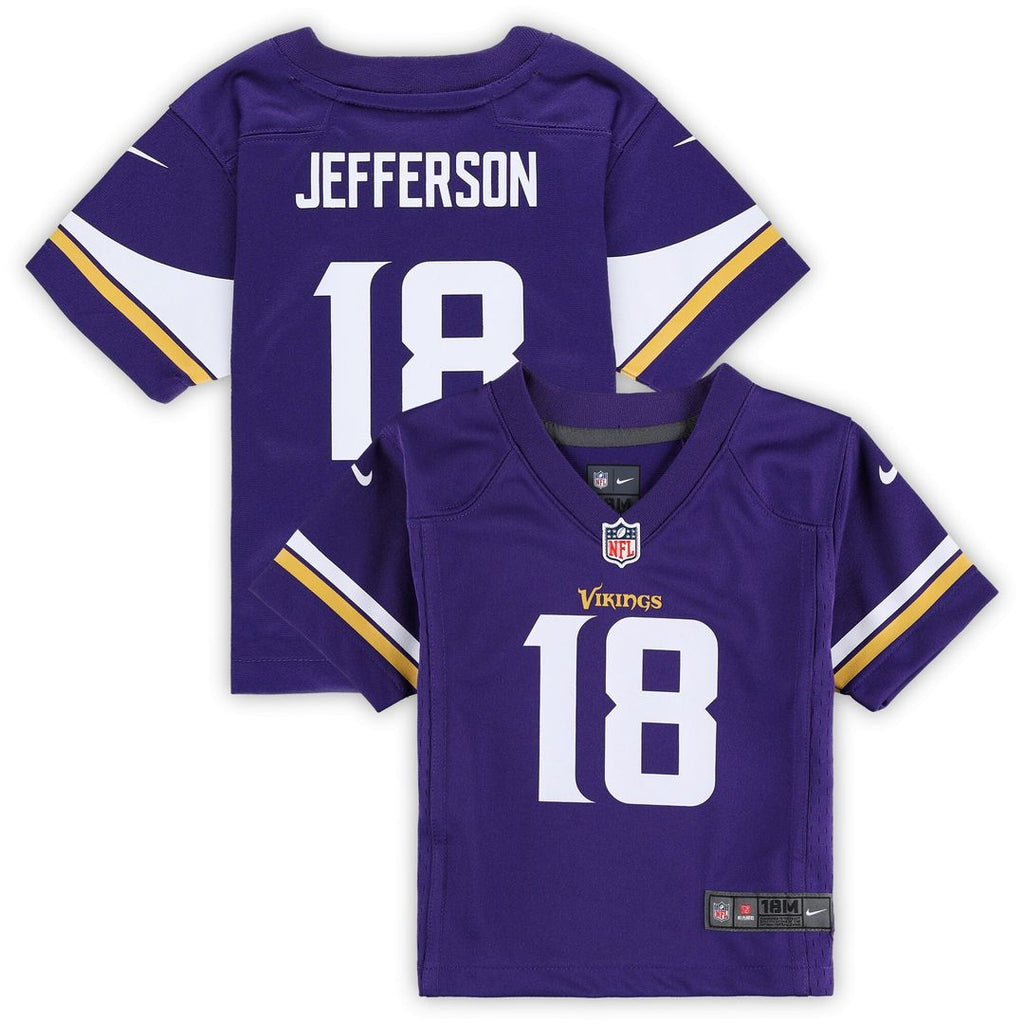 Justin Jefferson Minnesota Vikings Nike Infant Team Player Game Jersey - Purple Official NFL Team Apparel Football Fan Gear