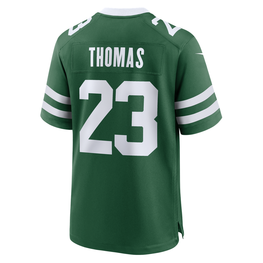 Azareye'h Thomas New York Jets Nike Team Game Jersey - Legacy Green Official NFL Team Apparel Football Fan Gear