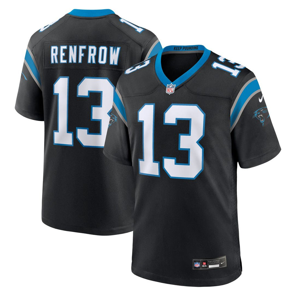 Hunter Renfrow Carolina Panthers Nike Team Game Jersey - Black Official NFL Team Apparel Football Fan Gear