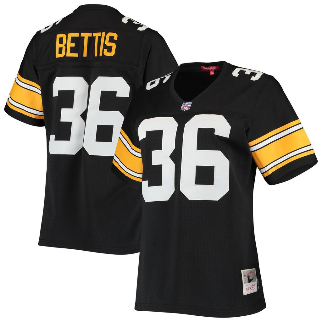 Jerome Bettis Pittsburgh Steelers Mitchell & Ness Women's 1996 Legacy Replica Jersey - Black Official NFL Team Apparel Football Fan Gear