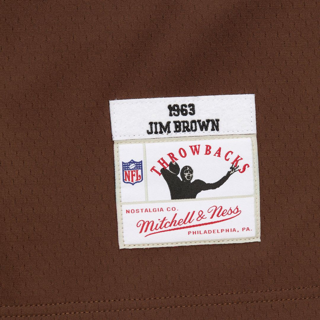 Jim Brown Cleveland Browns Mitchell & Ness Player Name & Number Hoodie Legacy Jersey - Brown Official NFL Team Apparel Football Fan Gear