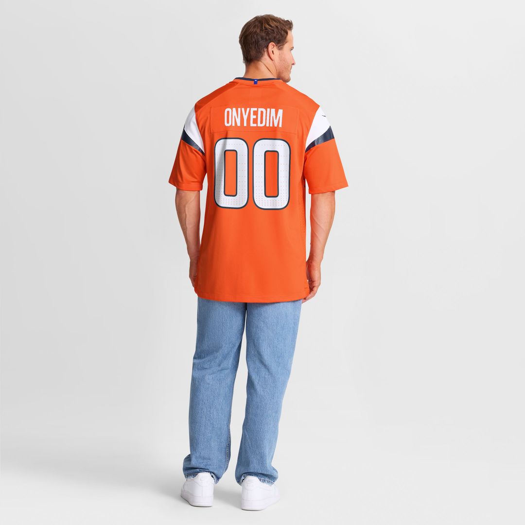 Tyler Onyedim Denver Broncos Nike Game Jersey - Orange Official NFL Team Apparel Football Fan Gear