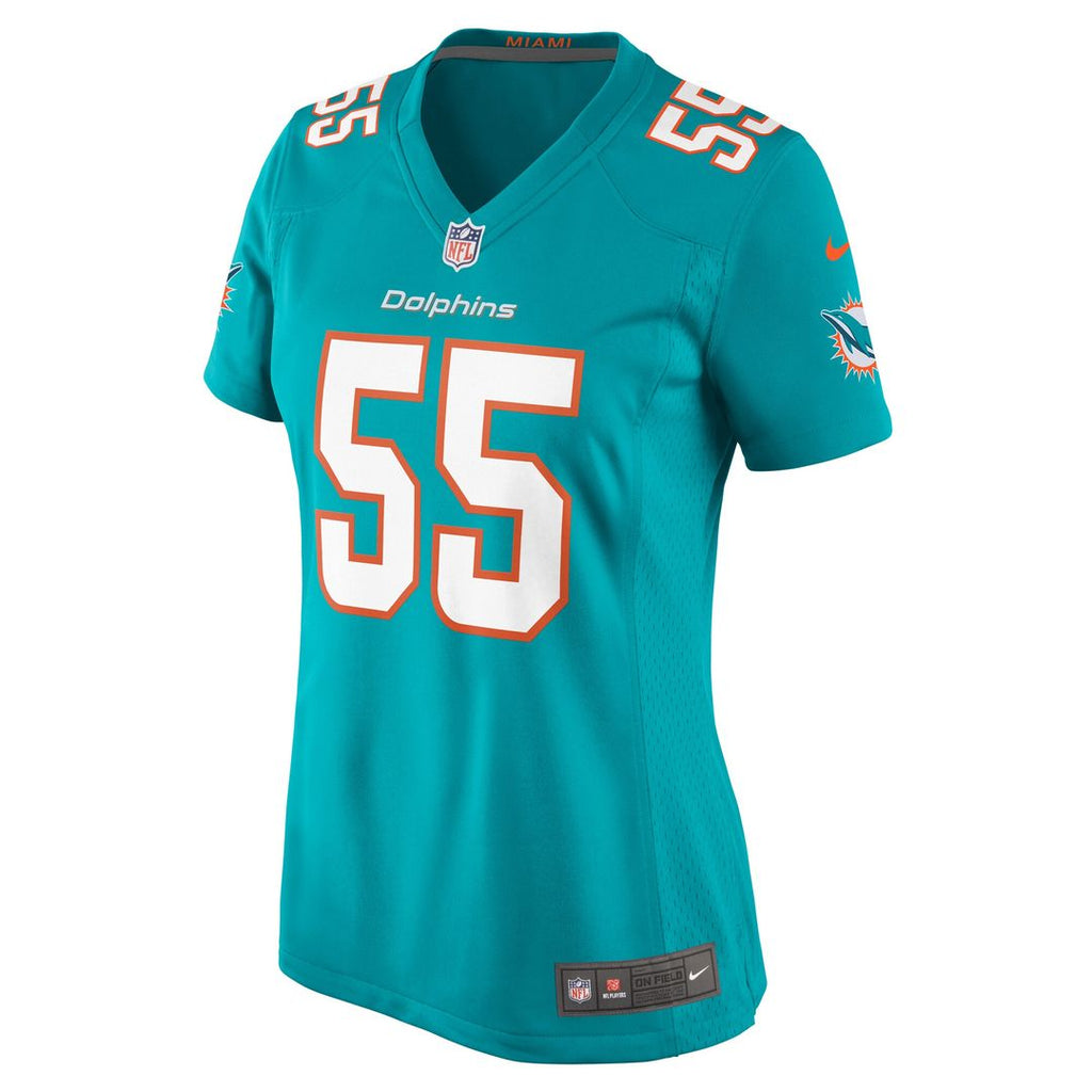 Aaron Brewer Miami Dolphins Nike Women's Game Jersey - Aqua Official NFL Team Apparel Football Fan Gear