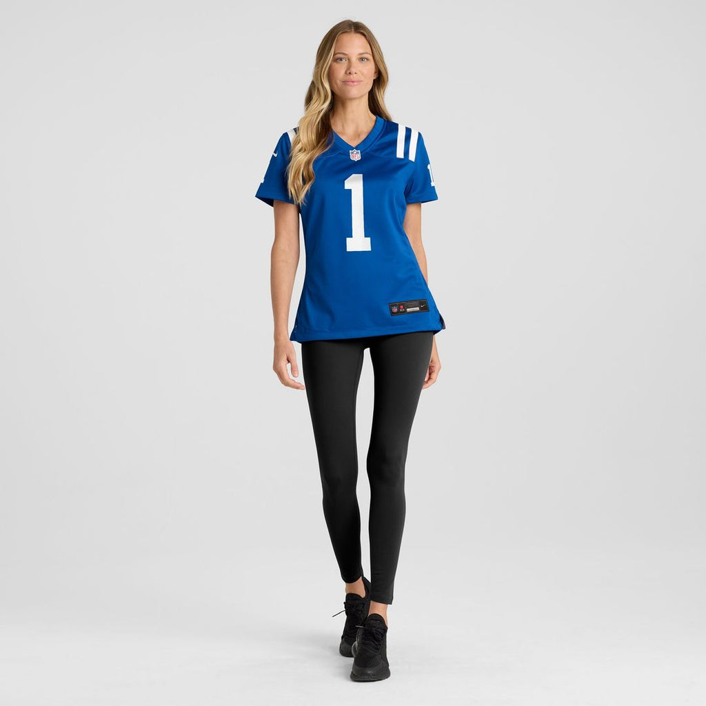 Number 1 Bride Indianapolis Colts Nike Women's Game Jersey - Royal Official NFL Team Apparel Football Fan Gear