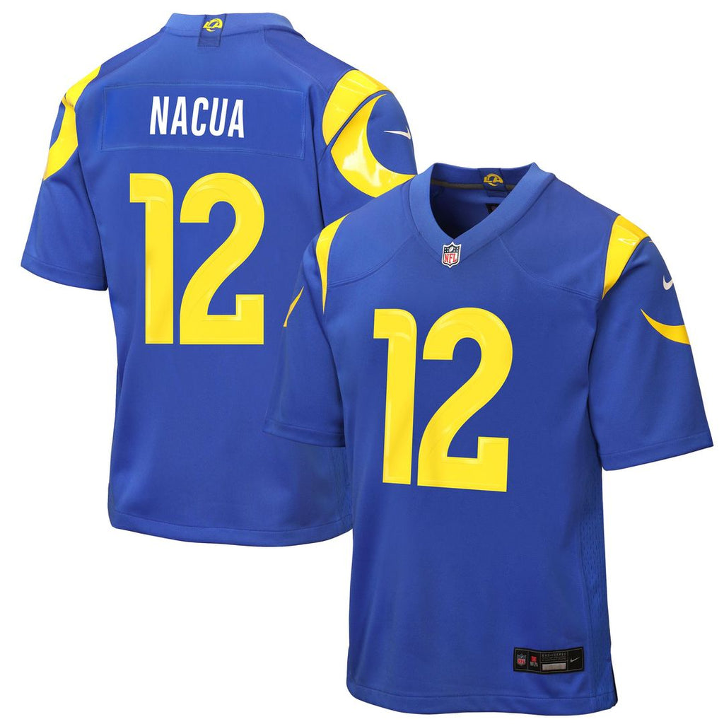 Puka Nacua Los Angeles Rams Nike Youth Game Jersey - Royal Official NFL Team Apparel Football Fan Gear