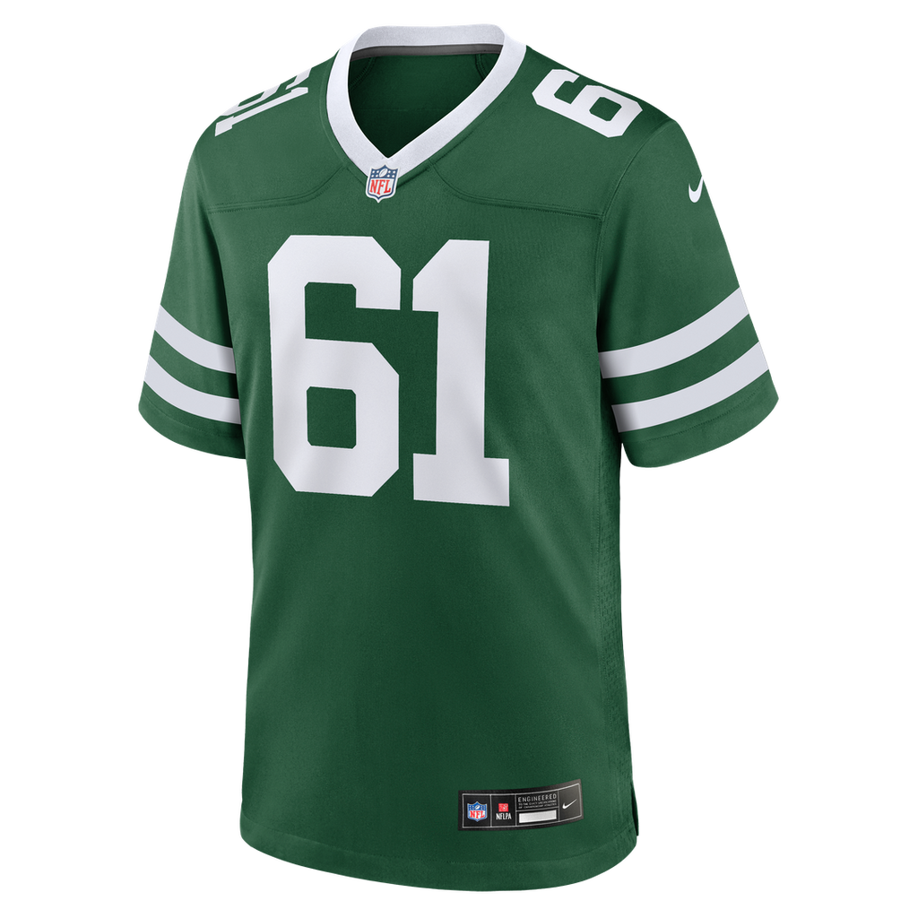 Max Mitchell New York Jets Nike Team Game Jersey - Legacy Green Official NFL Team Apparel Football Fan Gear