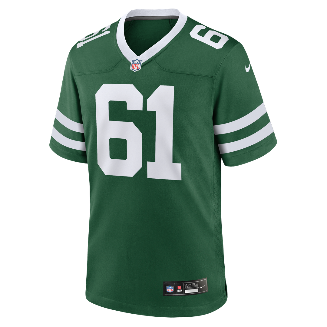Max Mitchell New York Jets Nike Team Game Jersey - Legacy Green Official NFL Team Apparel Football Fan Gear