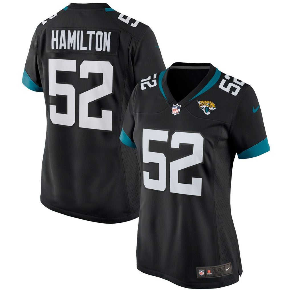 DaVon Hamilton Jacksonville Jaguars Nike Women's Game Jersey - Black Official NFL Team Apparel Football Fan Gear